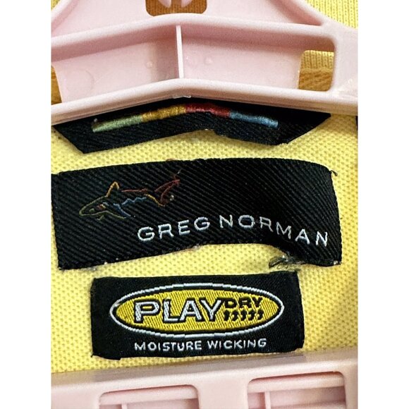 Greg Norman Play Dry Moisture Wicking Golf Shirt Sz XL True Yellow - Picture 3 of 9